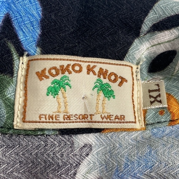 Vintage Koko Knot Resort Wear Parrot Hawaiian Button-Up Shirt Sz XL - Picture 6 of 7